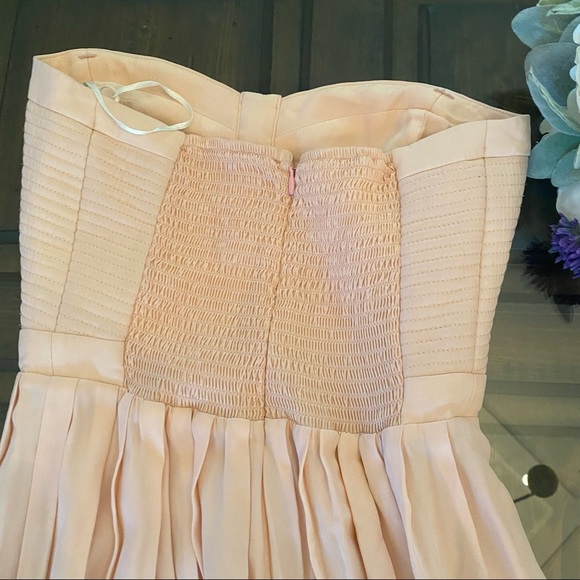 Parker Black Blush Pink Silk Gown - Picture 13 of 15